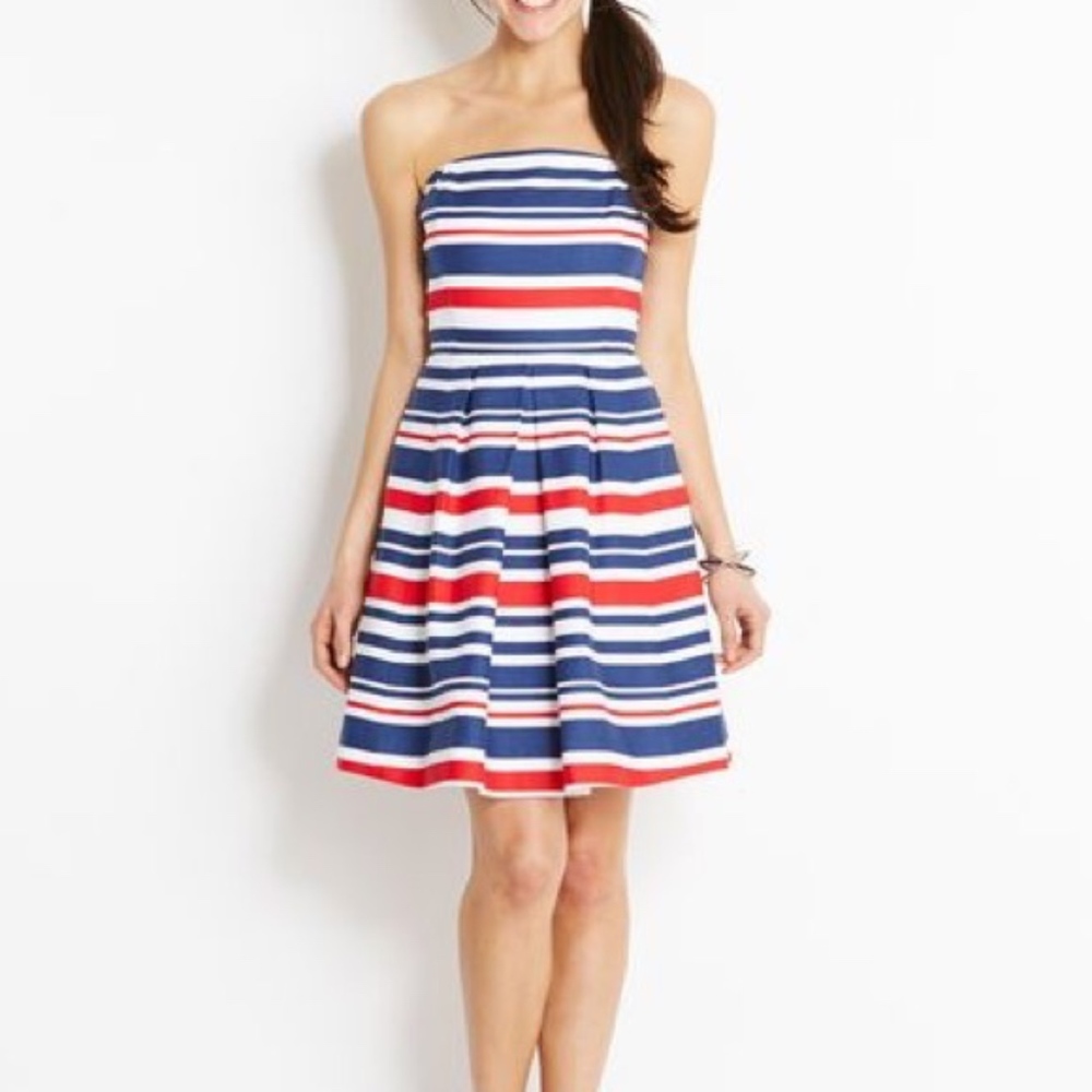 Red, White and Blue Striped Vineyard Vines Dress
